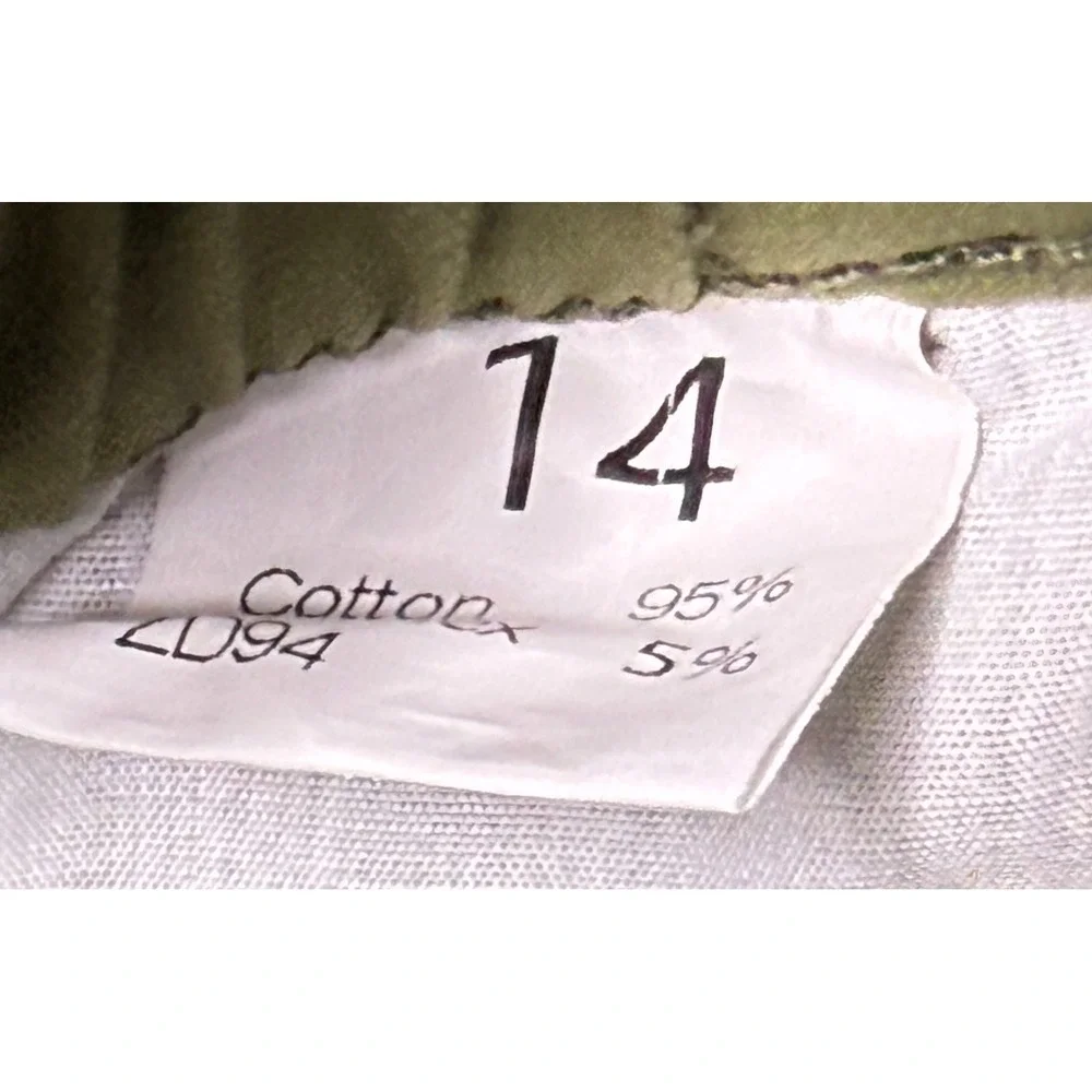 Must Way Women's Green Military Utility‎ Cargo Pants Size 14